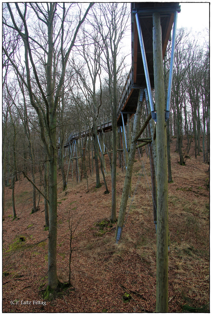 Fußweg auf Stelzen