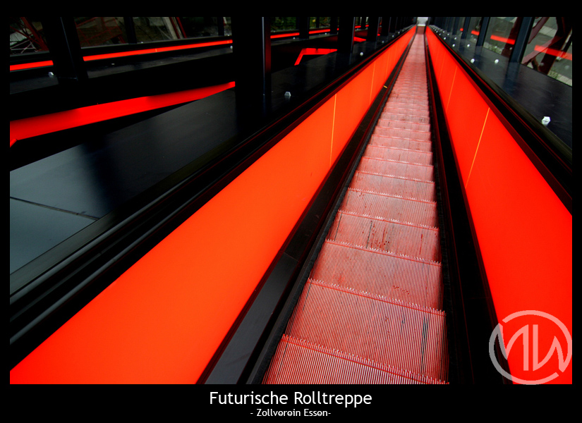 Futurische Rolltreppen - Zollverein Essen