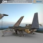 Futuristic combat jet