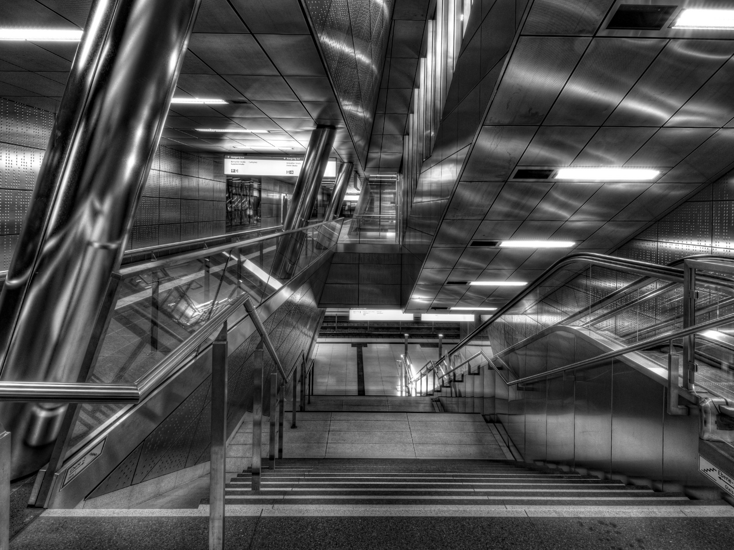 futuristische moderne U-Bahn Station 2