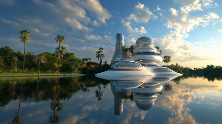 Futuristische Oase