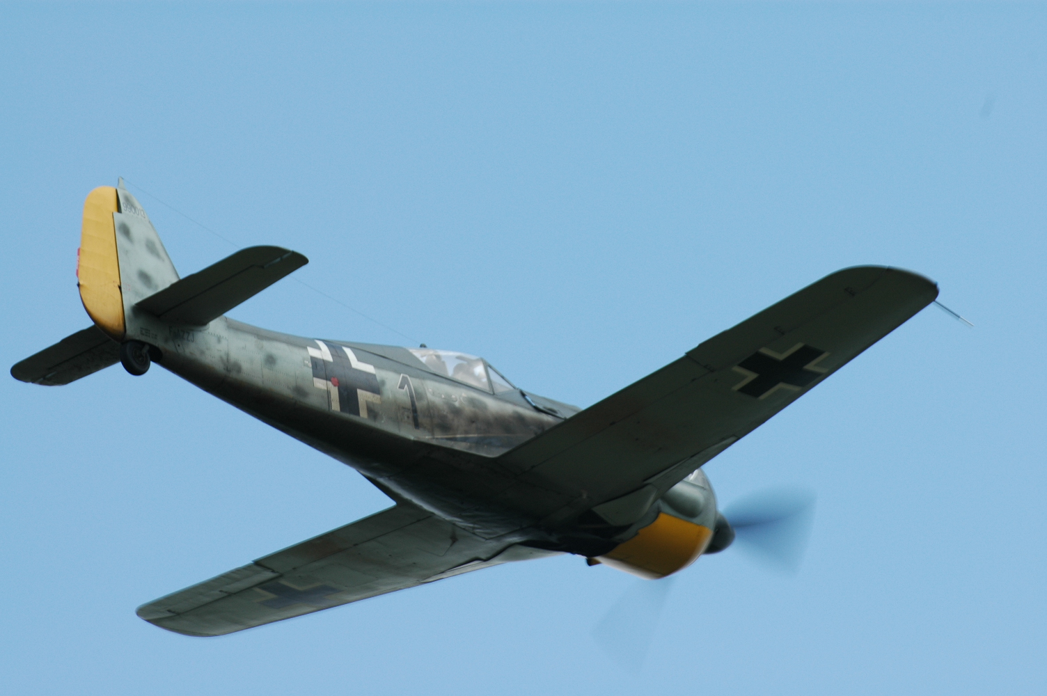 Fw 190 ueber der Hahnweide