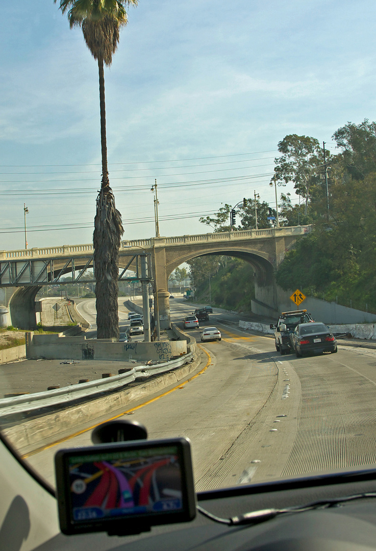 FWY 101 East out of Downtown L.A.