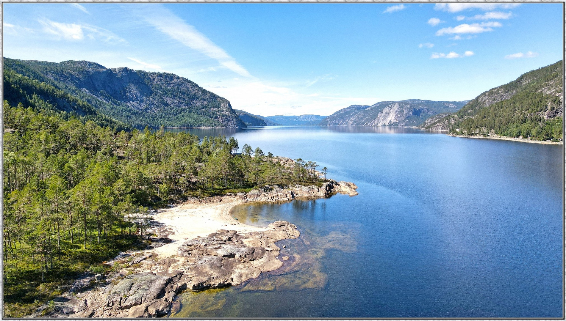 in der Kommune Fyresdal . Norwegen Camperreise 2022 Foto