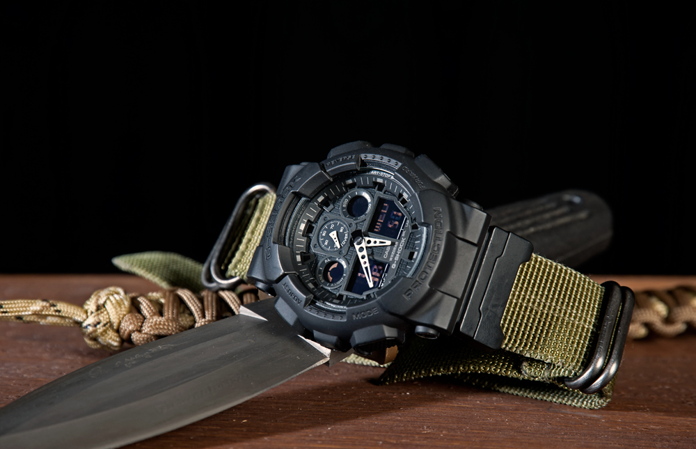 G-Shock Ga-100 am 24mm Zulustrap