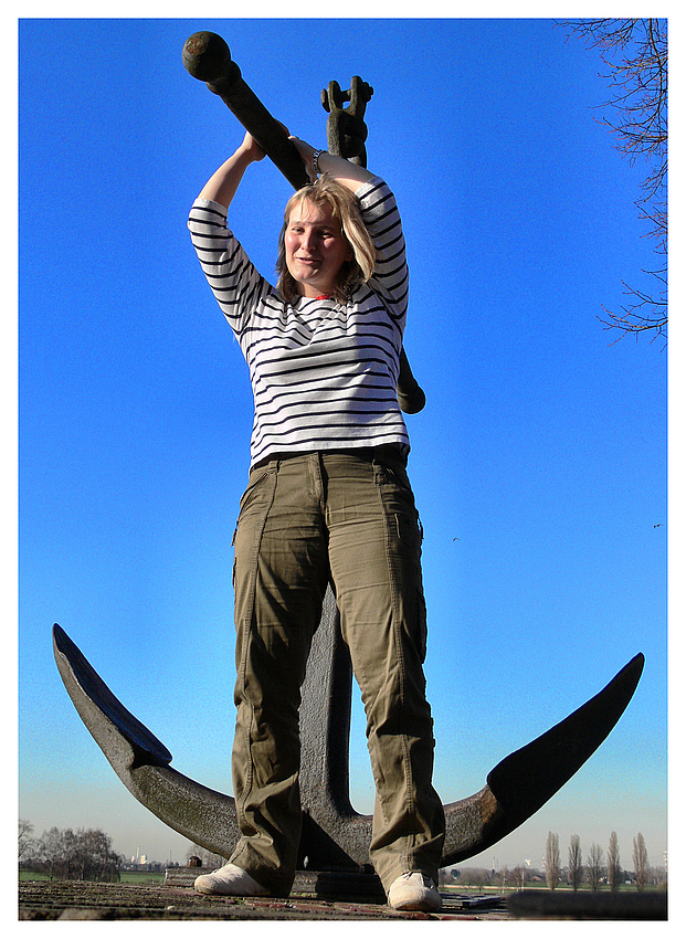 Gabi - Ankerbabe und blauer Himmel = Ein schöner Tag