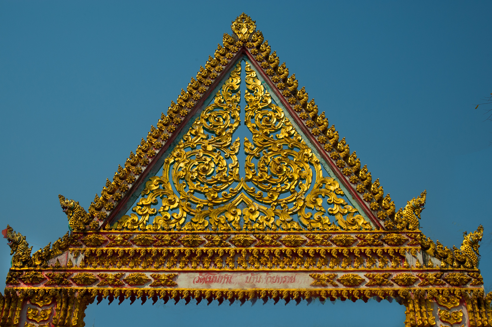 Gable of a temple portal