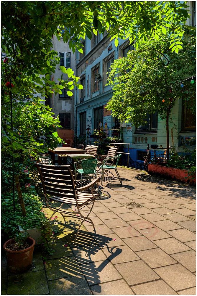 Gängeviertel Hamburg, vor dem Kutscherhaus