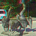 Gänse an der Uferstraße (3D)