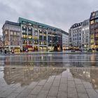 Gänsemarkt im Regen