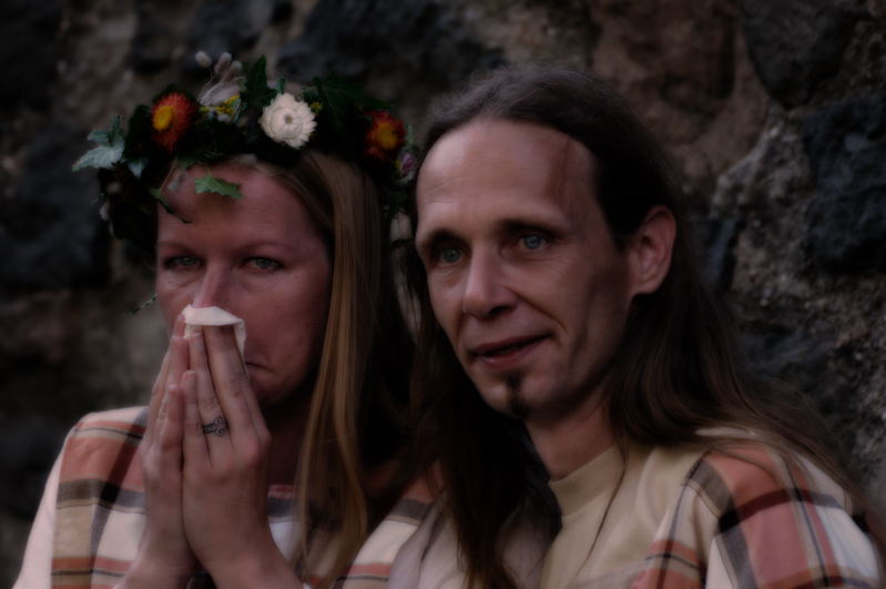Gäste einer Mittelalterlichen Hochzeit