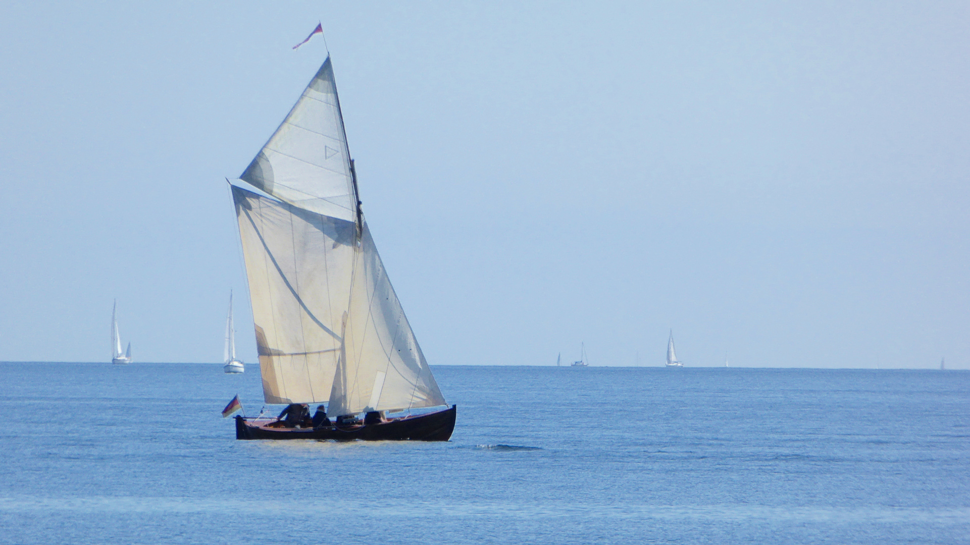 Gaffelsegler auf der Rumregatta am 15. Mai 2015