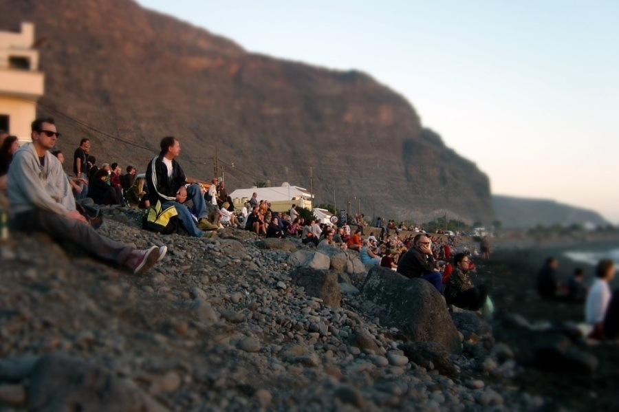 Gahan sportlich auf Gomera