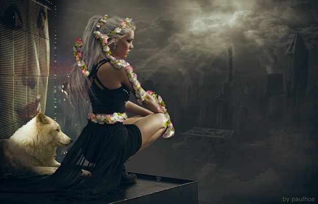 GAIA e Wolf osservano attoniti la stupidità degli esseri umani.