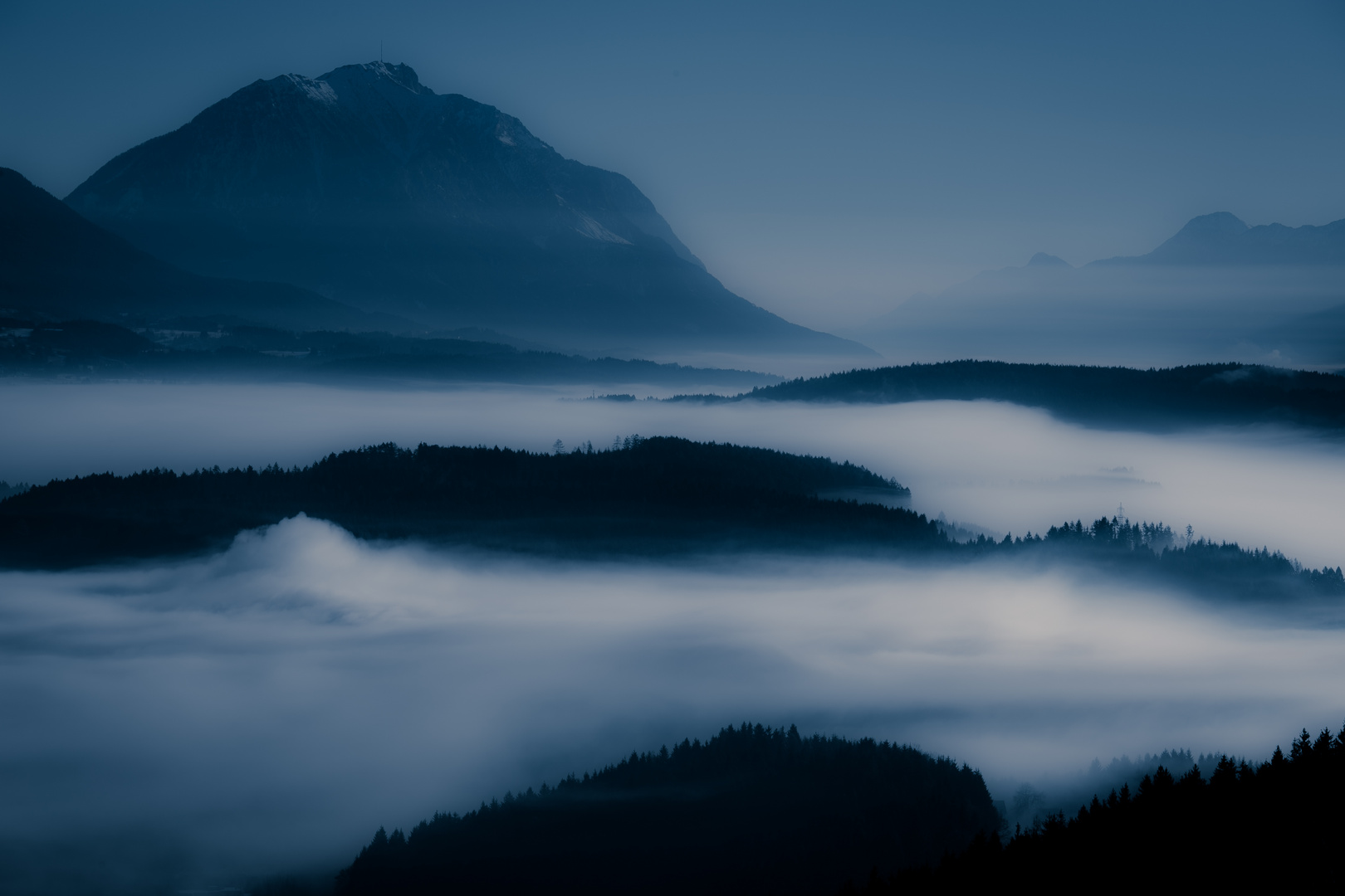 Gailtal im Nebel