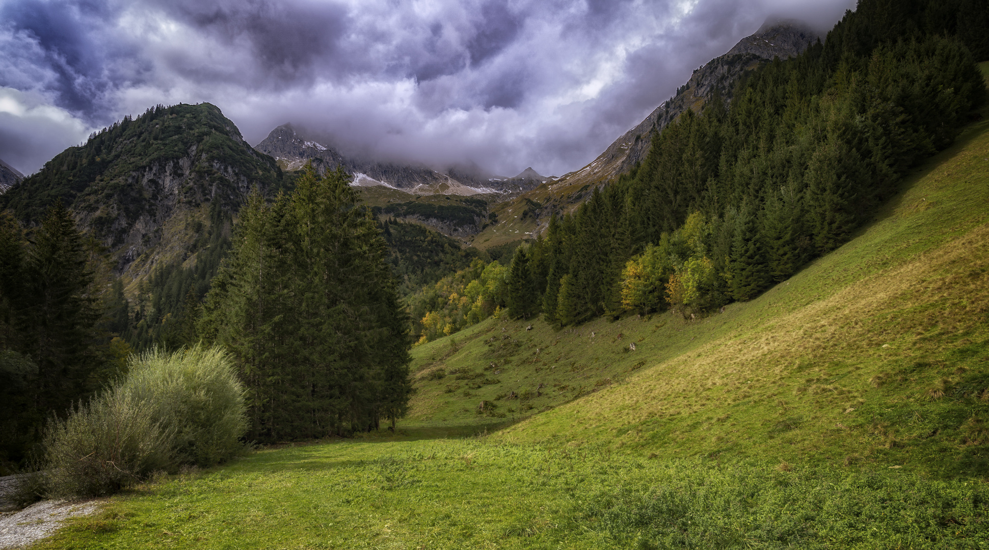 Gaishorn in den Wolken