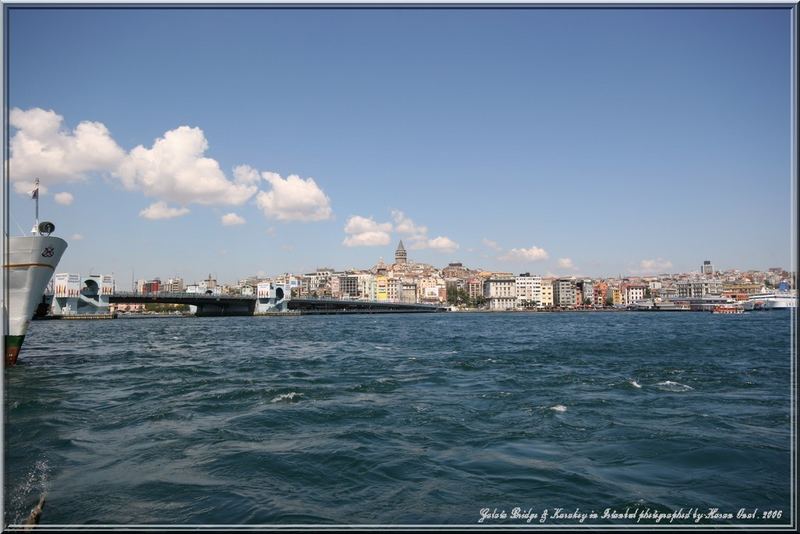 Galata Bridge and Karakoy in Istanbul . 2006