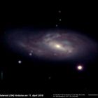 Galaxie M 66 und Asteroid (394) Arduina am 11.04.2016