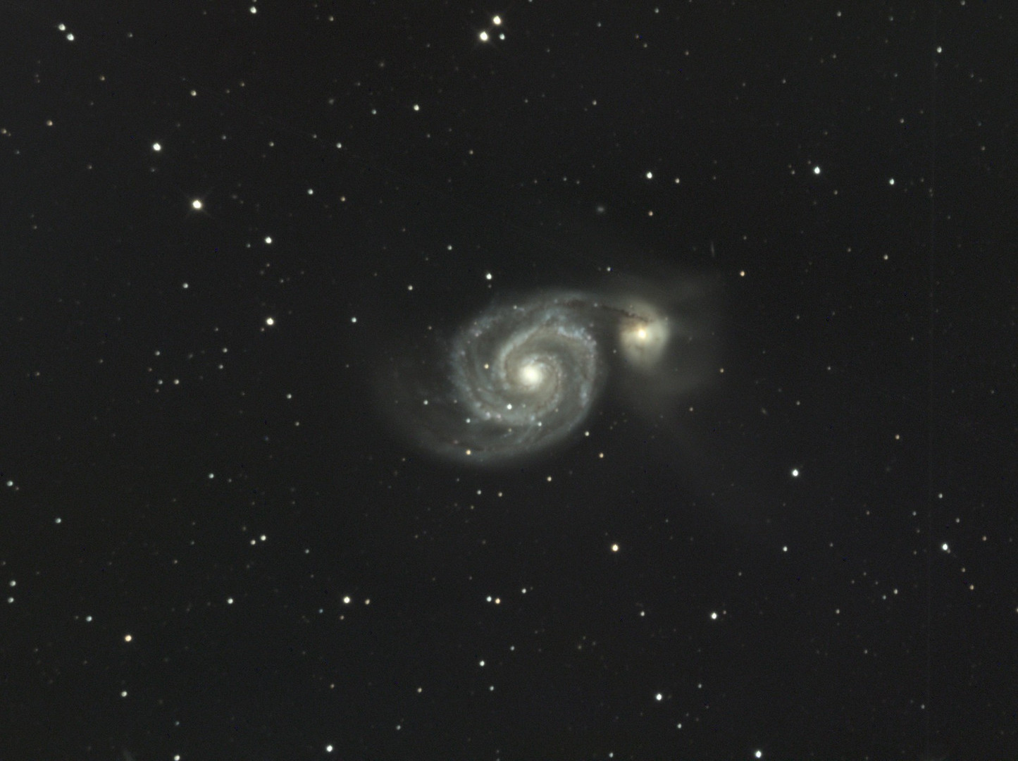 Galaxie Messier 51 im Sternbild Jagdhunde