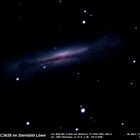 Galaxie NGC3628 im Sternbild Löwe: Die 3. im Bunde des Leo-Tripletts 