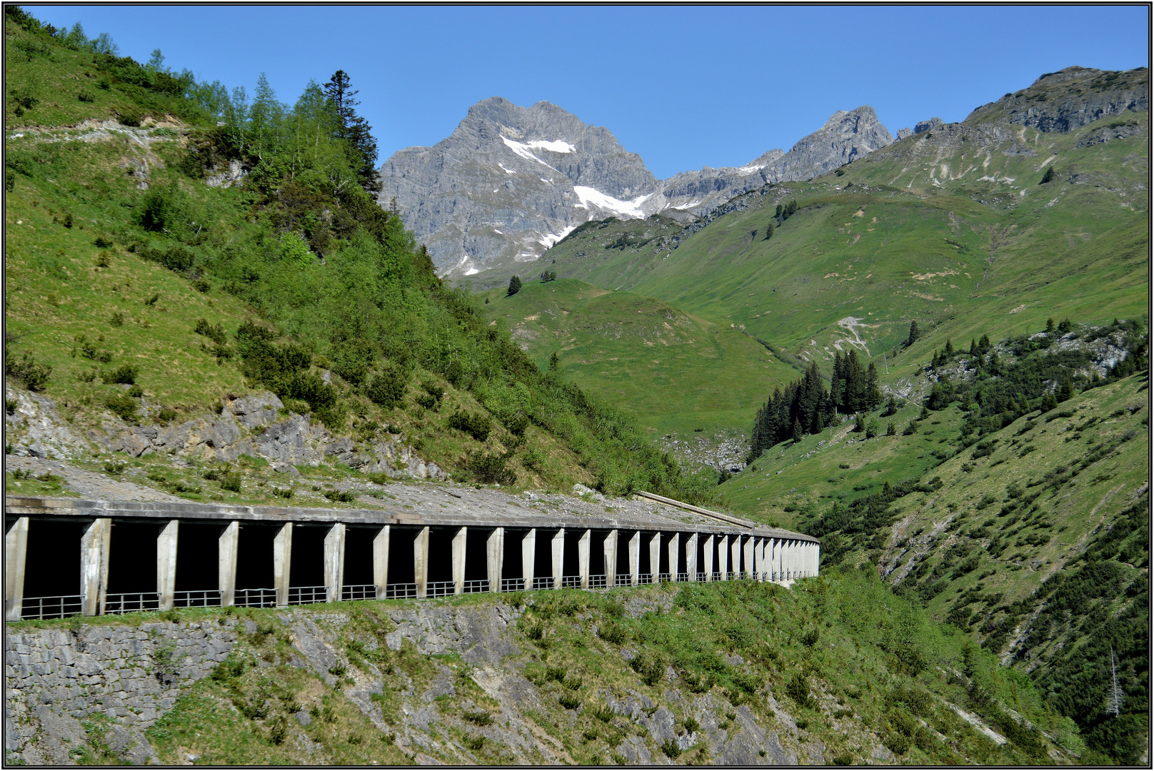 Galerie Flexenpass Strasse Vorarlberg