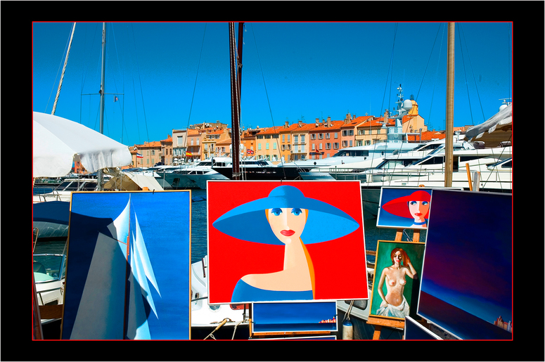 Galerie im Hafen von St.Tropez