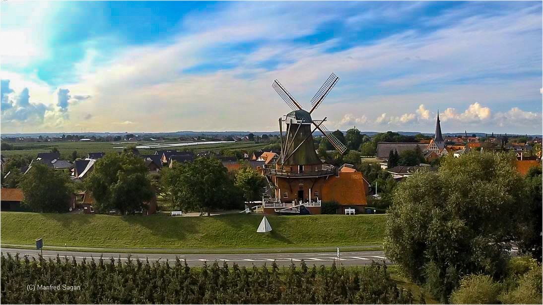 Galerieholländermühle in Borstel im Alten Land