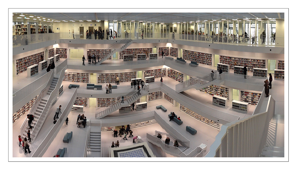 Galeriesaal der Neuen Stadtbibliothek Stuttgart, Schwenkpanorama