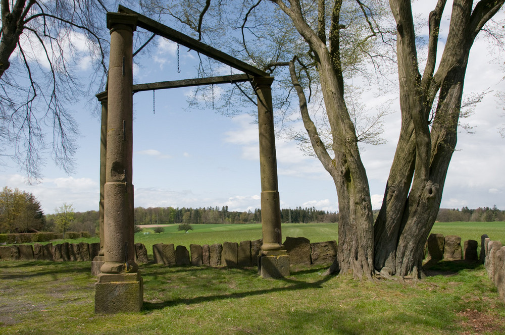 Galgen in Berfelden im Odenwald