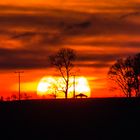 Galgenberg im Tairnbach Bei sonnen untergang