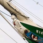 Galionsfigur der Rickmer-Rickmers in Hamburg