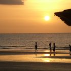 Gambian women return home with their catch