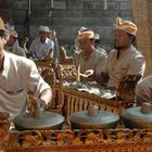 Gamelan orchester musicans on Bali