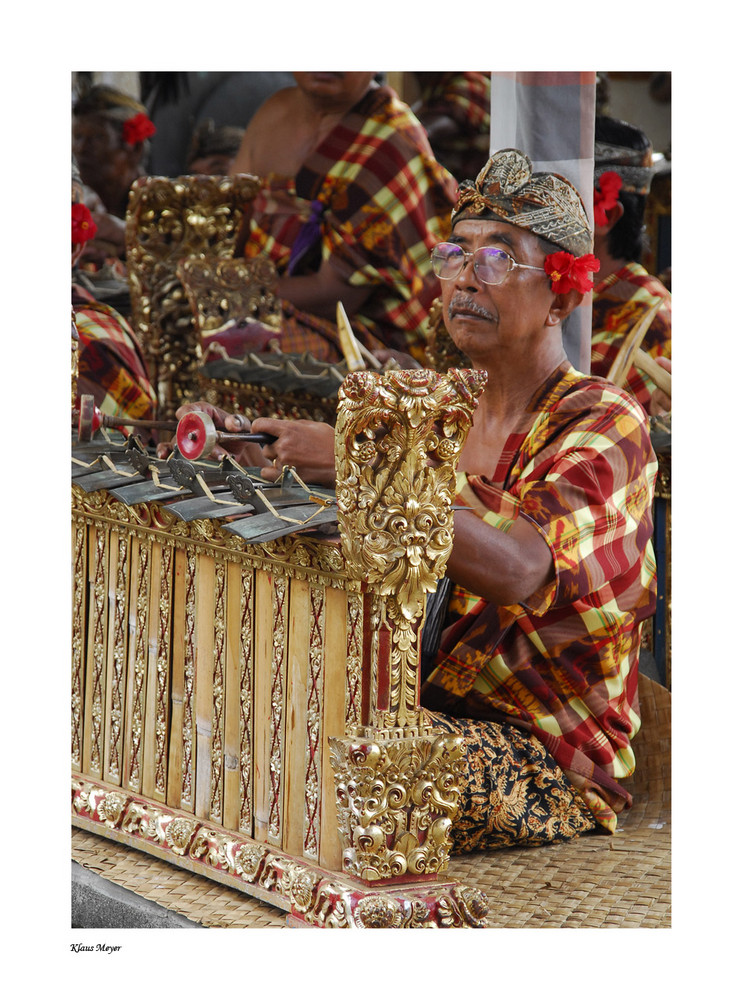 Gamelan Spieler