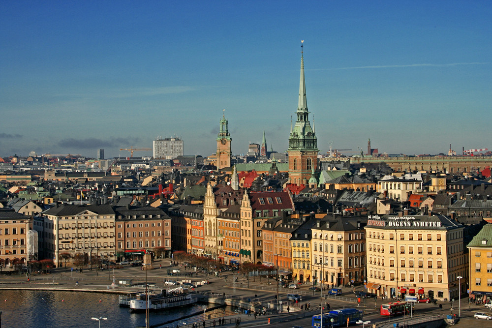 Gamla Stan im Sonnenschein