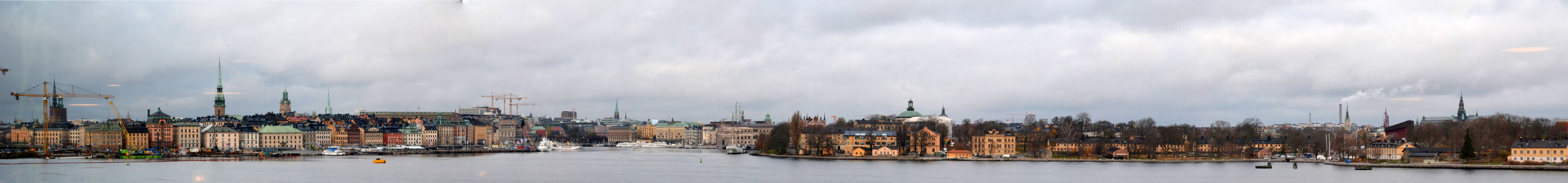 Gamlastan and Skeppsholmen panorama