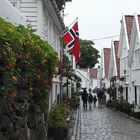 Gamle Stavanger im Regen