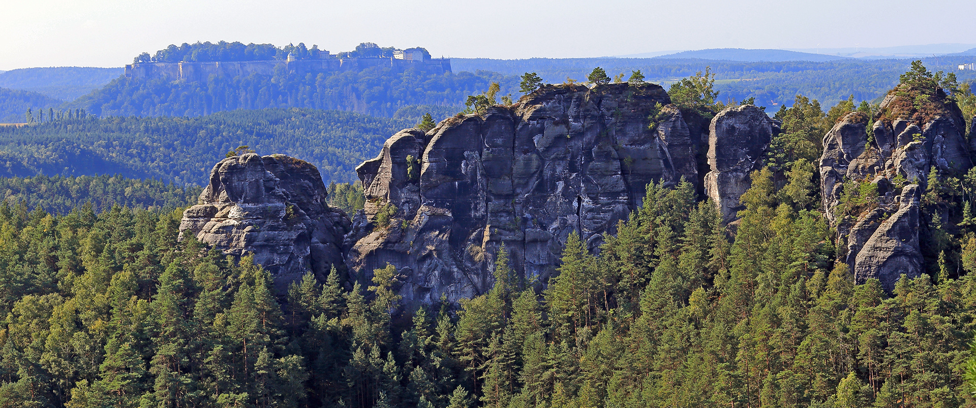 Gamrig und Festung Königstein in der Sächsischen Schweiz