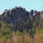 Gamrigblick bei strahlendem Himmel und stürmischem Wind