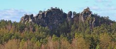 Gamrigblick bei strahlendem Himmel und stürmischem Wind