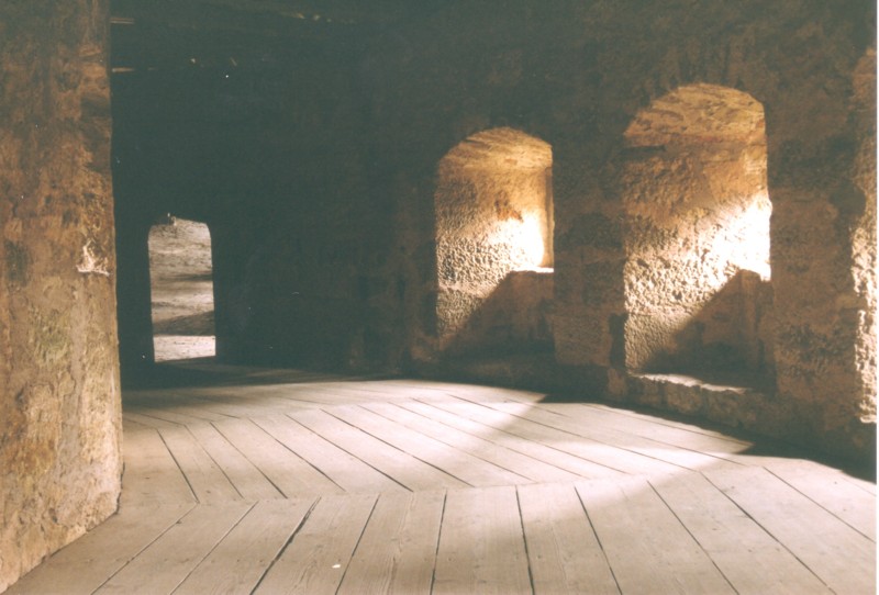 Gang in der Stadtmauer von Rothenburg o. d. Tauber