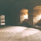 Gang in der Stadtmauer von Rothenburg o. d. Tauber