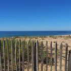 Ganivelles sur la plage de Labenne