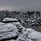 Gansfelsen in Weiß