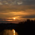 Gantenbein 3, Sonnenaufgang über der Ilmenau bei Hoopte