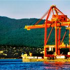 Gantry Crane in Golden Hour - A Vancouver Harbour Impression