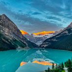 Ganz früh morgens am Lake Louise, Alberta, Canada