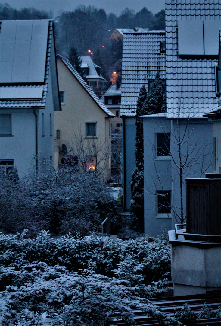  ganz früh noch ...ein Wintermorgen