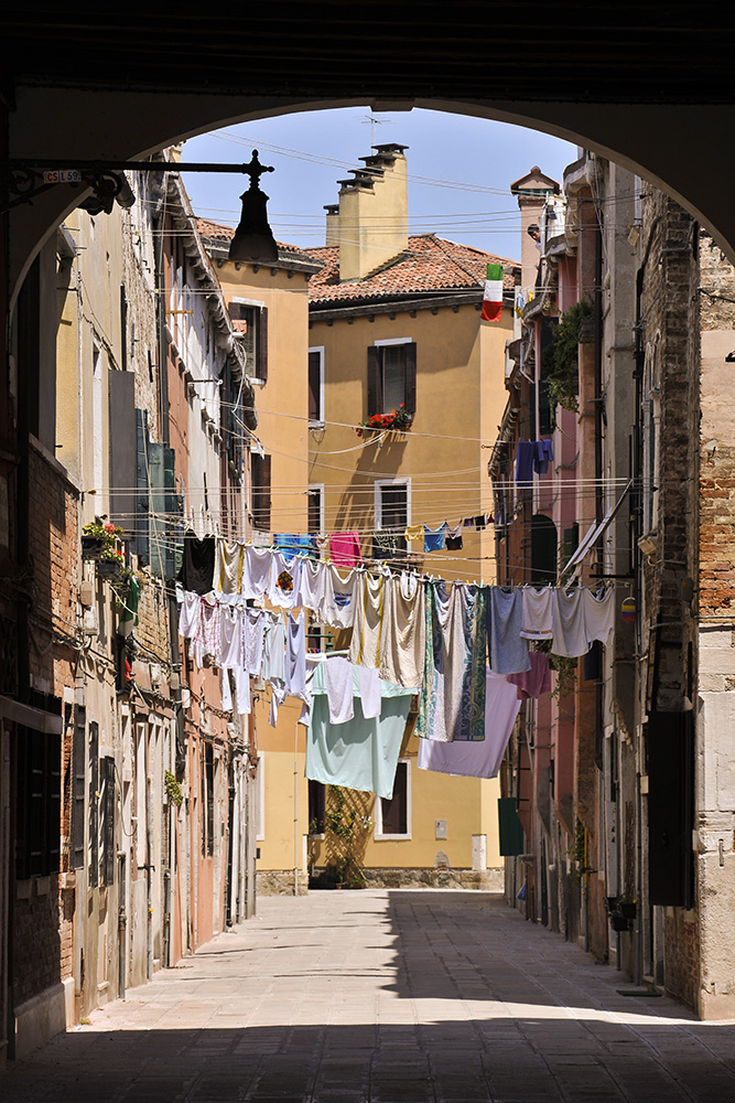 Ganz große Wäsche in Venedig