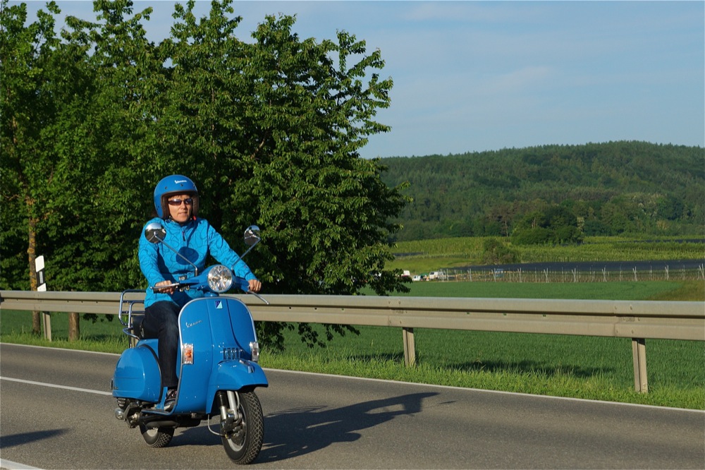 Ganz in blau heute